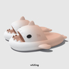 Shark Slides Unisex Cute Rainbow Shark Slides Adult Cloudy Sharks Slides Women Mens Pillow Thick-Soled Cute Cartoon Open Toe Sandals Lightweight Comfort Non-Slip Shower Beach Slippers