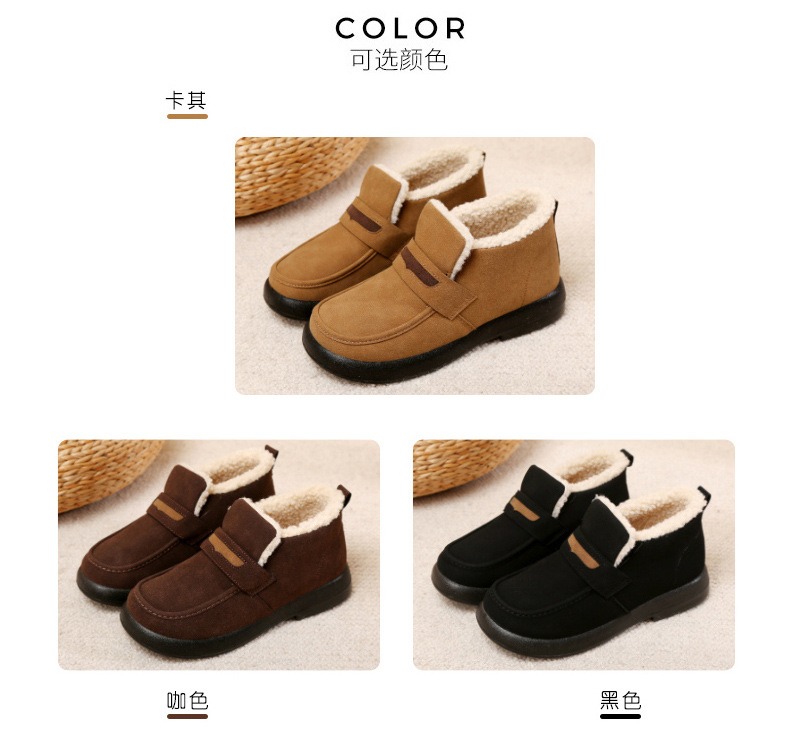 Woman Flats Round Toe Casual Female Sneakers Slip-on Loafers Winter Fur Retro Slip on New Shoes