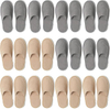 SPA Guest Slippers, 6/12 Pairs Reusable Washable Unisex Spa Slippers for Hotel Bedroom Wedding Party Travel