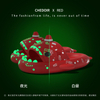 Luminous Christmas Shark Slippers Slides Items Men Women Pumpkin Halloween Sandals Female 