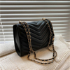 Vintage Rivet Chain Small Shoulder Bags For Women Designer Handbag Flap PU Leather Square Crossbody Bag 