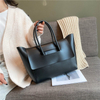 solid color Tote Bag durable Women's Large Capacity Shoulder Bags Female Beach Handbag Casual Travel Shopping 