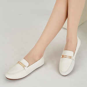 Penny Loafers for Women Comfortable - Dress Casual Slip On Flat Shoes for Walking Business Work Driving Office