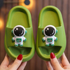 Summer Children's Casual Kids Slippers Solid Color Breathable Non-Slip Home Bathroom Beach Soft Slippers Boys Girls Indoor Shoes