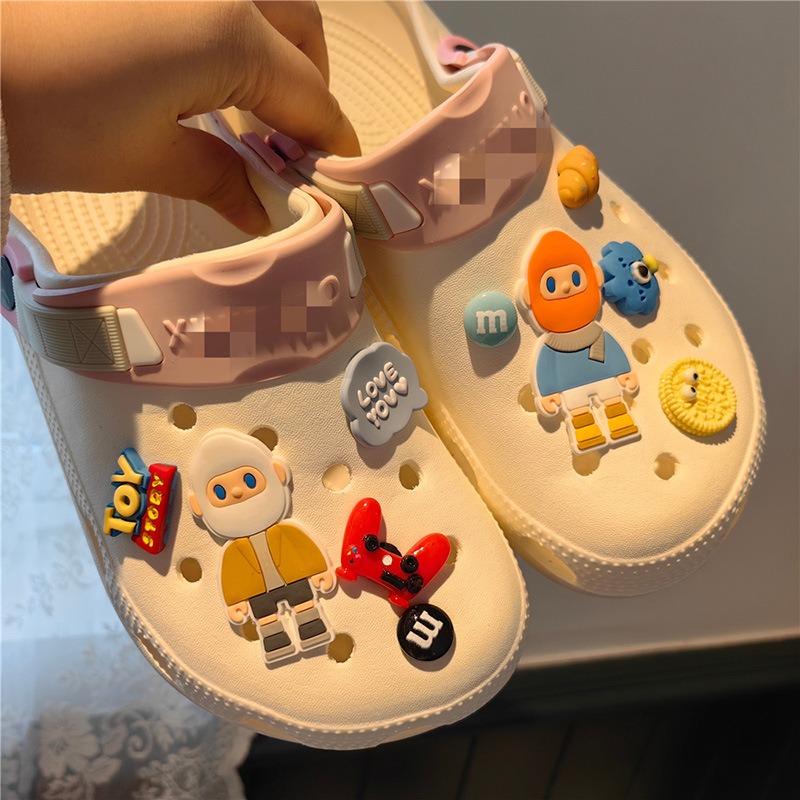 Hot Selling Wholesale 3d Cartoon Garden Shoe Charms Cute Clog Decoration Dog DIY Accessories