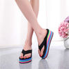 Womens Wedges Flip Flops Summer Thong Beach Sandals Chunky High Platform