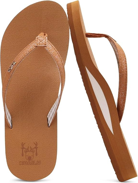 Womens Arch Support Flip Flops Comfortable Yoga Mat Slip on Summer Beach Walking Thong Cushion Sandals