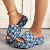 Denim Rome Thick Women Slipper Summer Platform Heels Women Sandals Casual hi Beach Ladies Slides Fashion Dress 