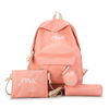 Three-piece Set Girls Backpack Primary and Secondary Schoolbag Set Waterproof 