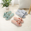 Spring Autumn Home Women Linen Slippers Cute Soft Sole Indoor Slide Bedroom Female Floor 