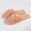 Indoor Home Breathable Women Men Flats Slides Linen Couples Anti-slip Shoes Sandals Shoes Comfortable 