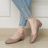 Chunky Heel Loafers Autumn Women Genuine Leather Split Toe Single Shoes Retro Style High Heels Sandals Party Pump Mule Shoes