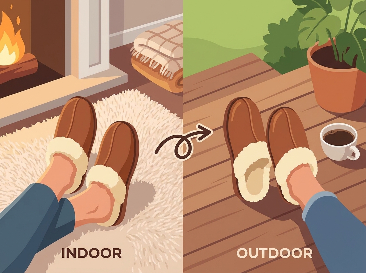 A comfortable and stylish indoor warm slipper designed for everyday relaxation and warmth